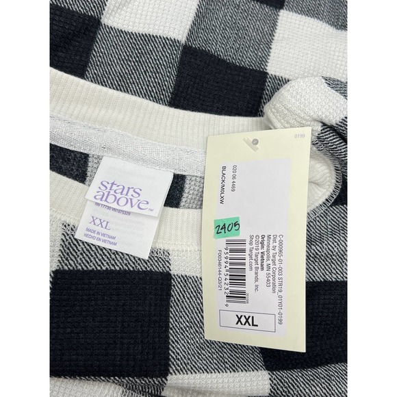 New! Women’s Buffalo Check Thermal Pajama Set - Stars Above. XXL - Picture 11 of 15